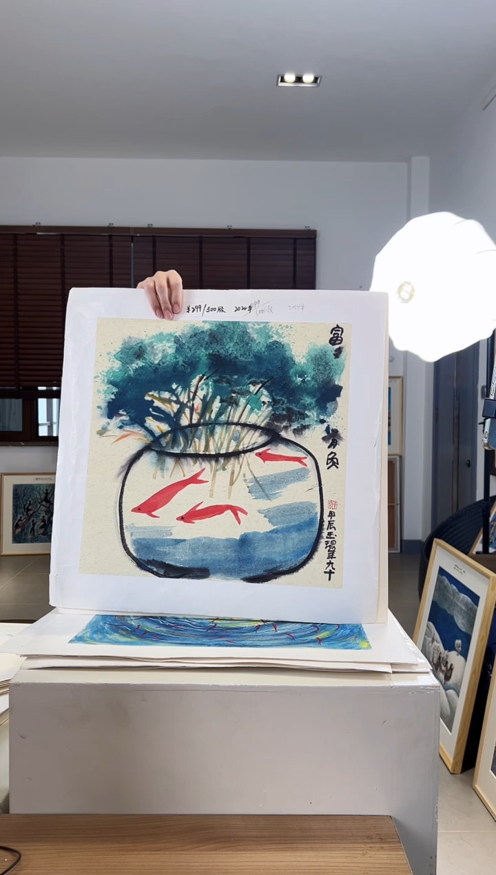 【闪购商品】版画限量亲签盖章版画S