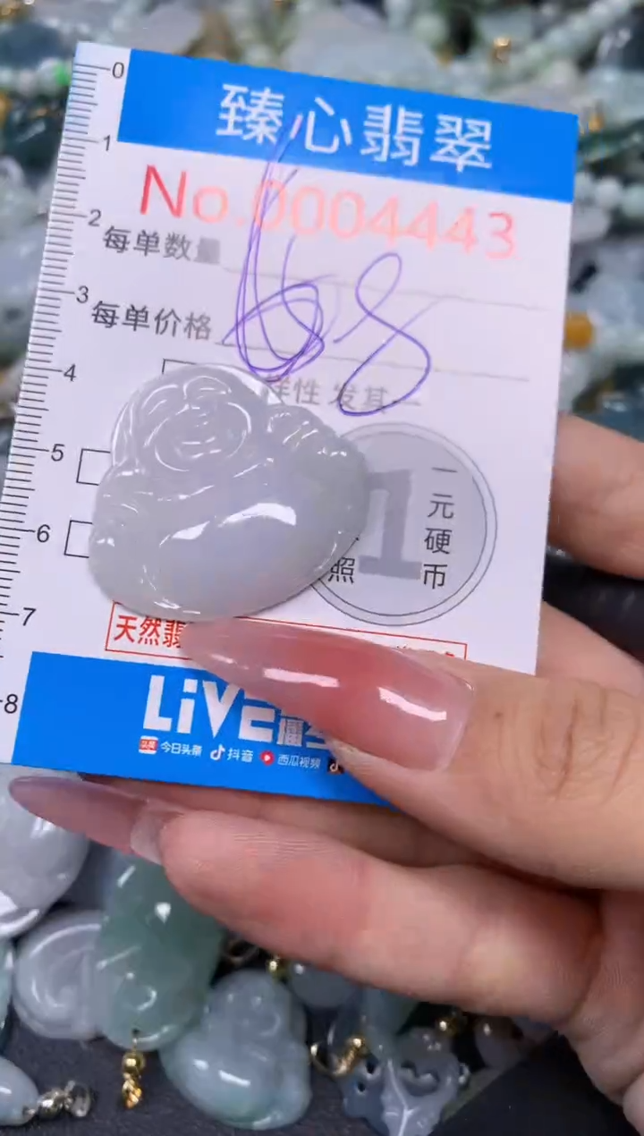 【闪购商品】翡翠颈饰未镶嵌含绳0004443