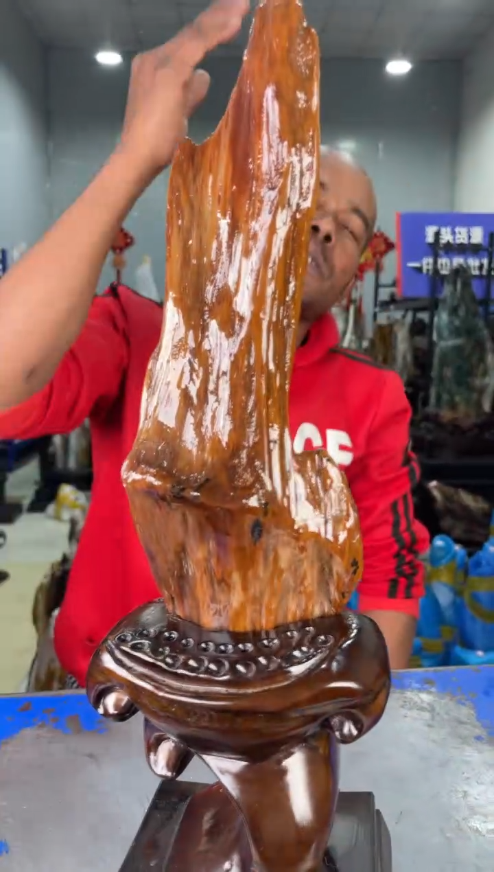 【闪购商品】硅化玉摆件未镶嵌65