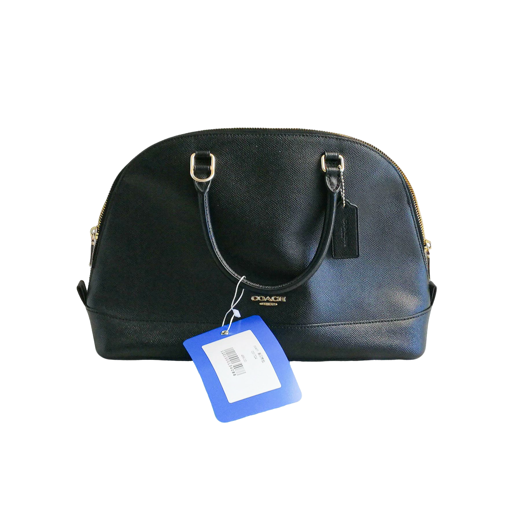 95新 COACH/蔻驰 Coach 黑贝壳包 031724