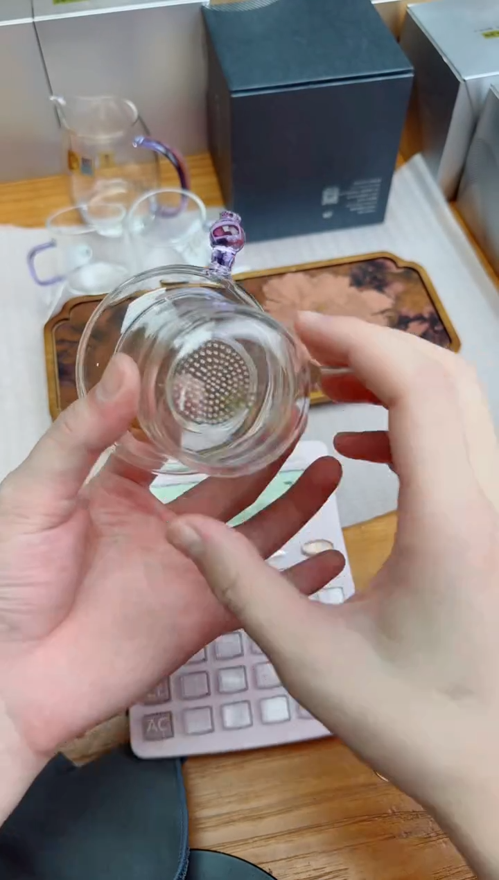 禾器金标奉珠茶漏浅紫