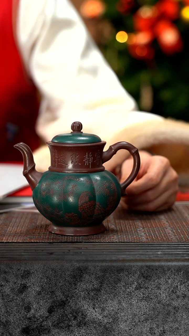 【闪购商品】紫砂茶壶玉樽 民国绿 DJB