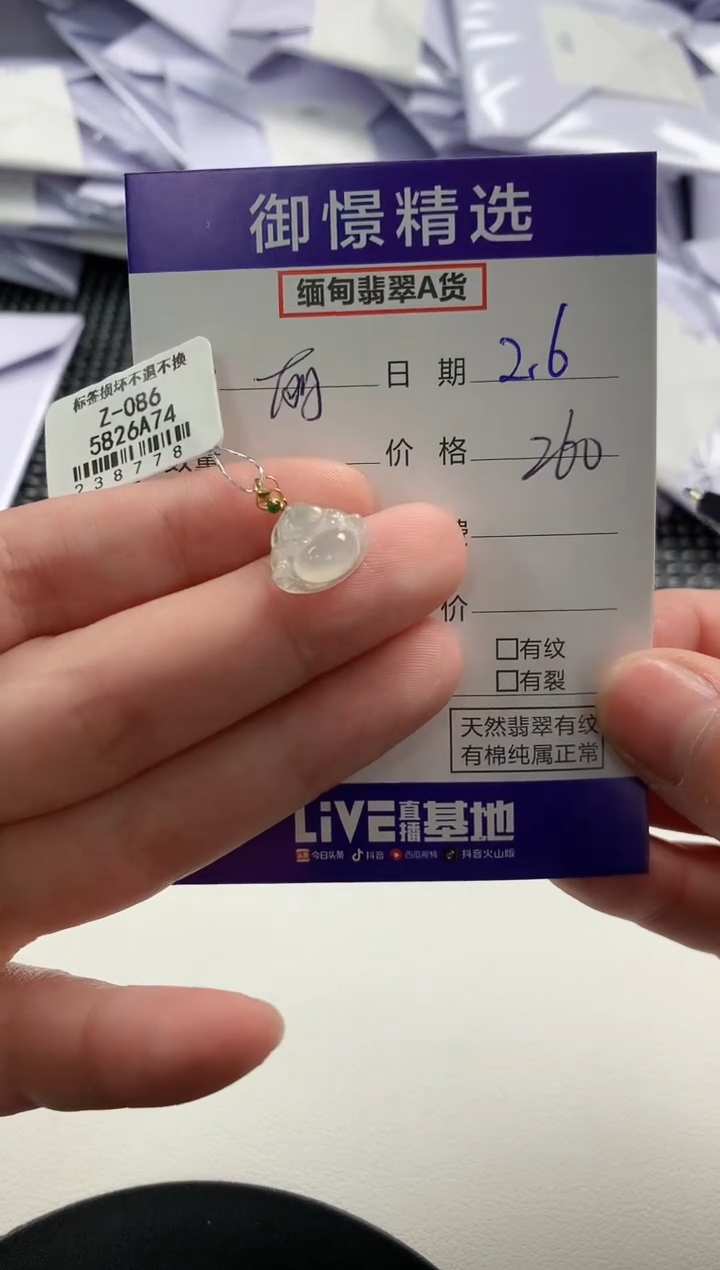 【闪购商品】翡翠颈饰18K金镶嵌10            