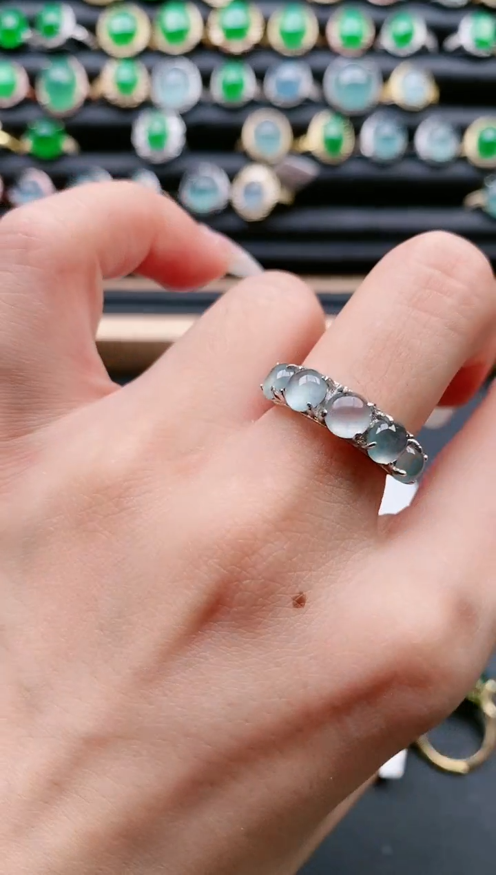 【闪购商品】翡翠戒指银S925镶嵌11111