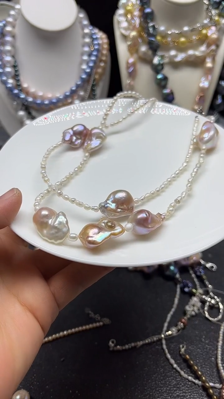 颈饰未镶嵌淡水珍珠人多人