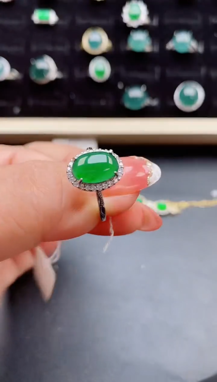 【闪购商品】翡翠戒指银S925镶嵌1212