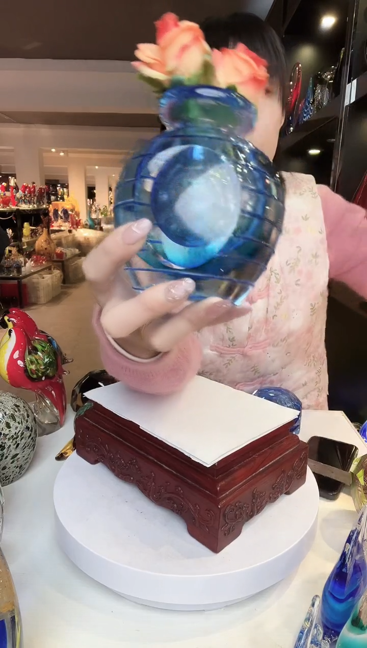 【闪购商品】茶盏琉璃摆件家居摆件 微瑕
