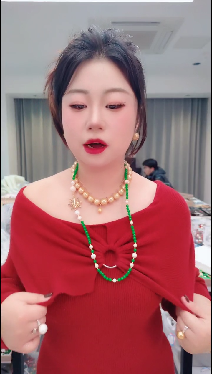 颈饰未镶嵌淡水珍珠3111毛衣链