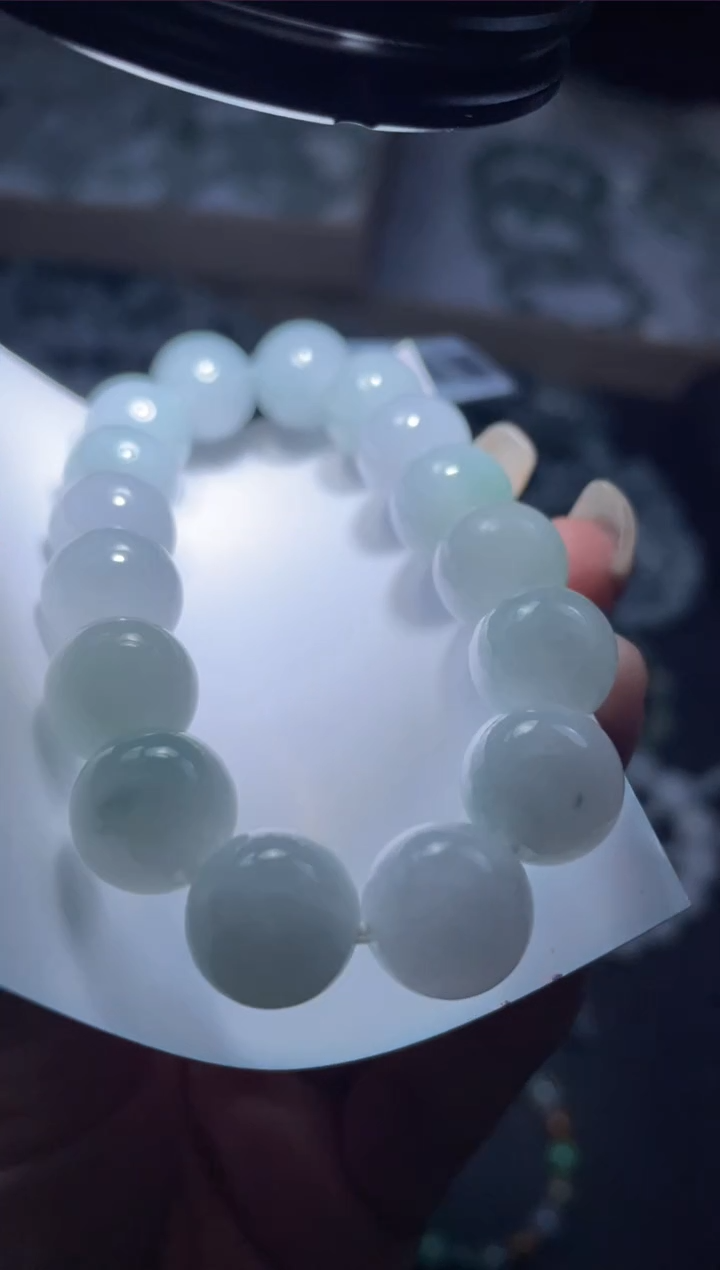 【闪购商品】定制翡翠未镶嵌天然缅甸A货翡翠手串5