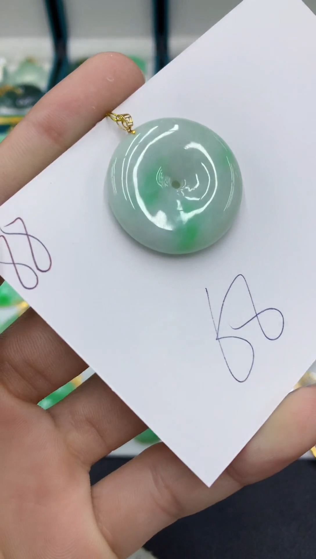 【闪购商品】翡翠颈饰18K金镶嵌翡翠