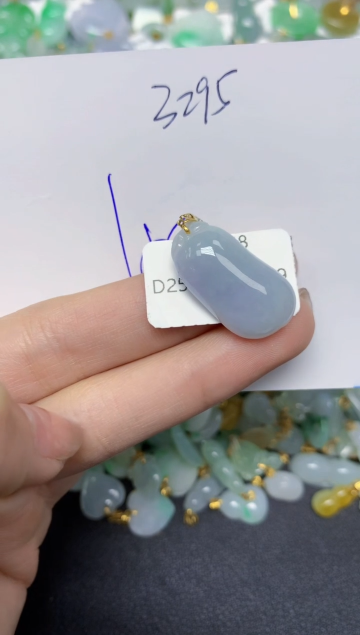 【闪购商品】翡翠颈饰18K金镶嵌 天然翡翠A货