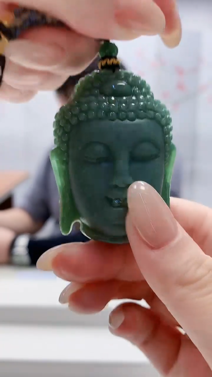 未镶嵌定制翡翠5060lr-毛货挂件68