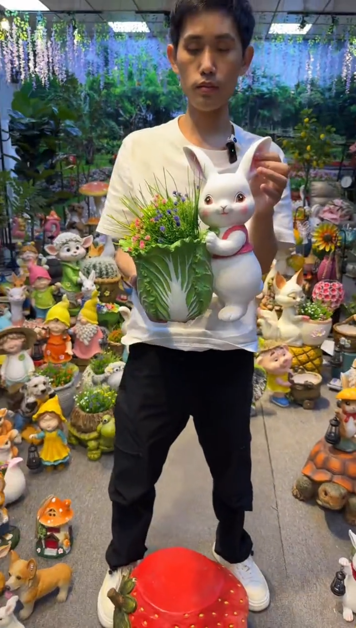 陶瓷花园庭院摆件&00&