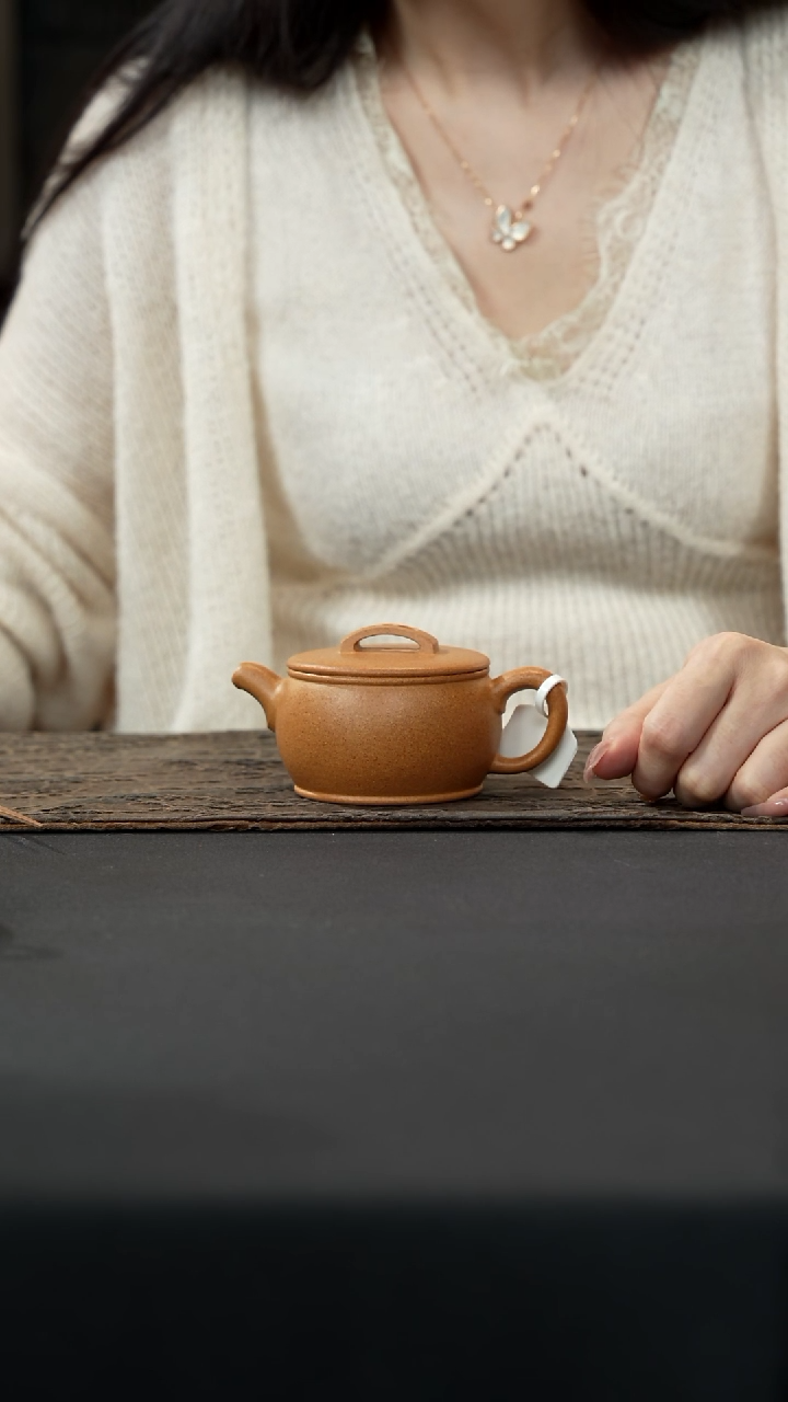 【闪购商品】紫砂茶壶黄降坡传统汉瓦壶150cc