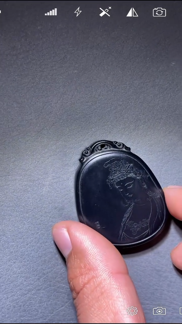 未镶嵌和田玉挂件DQ 观音菩萨