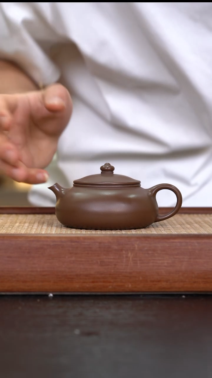 茶壶紫砂  ZXM    革紫泥    寒江    200cc