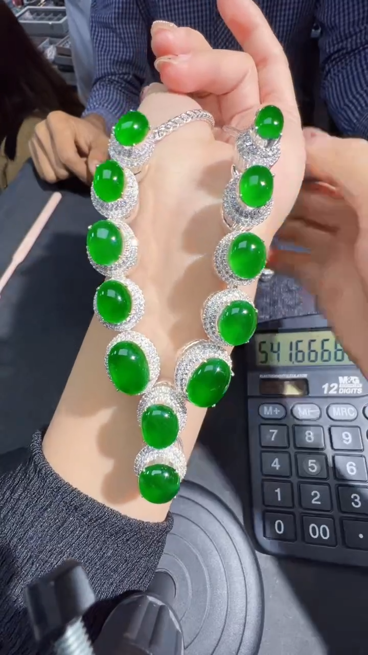 【闪购商品】定制翡翠未镶嵌套链1