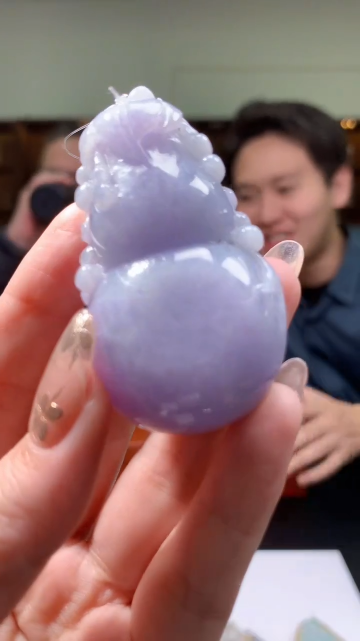 【闪购商品】定制翡翠未镶嵌8035yx-毛货挂件88