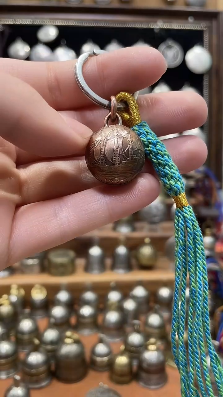 英国红铜半便士硬币帆船圆铃铛全品