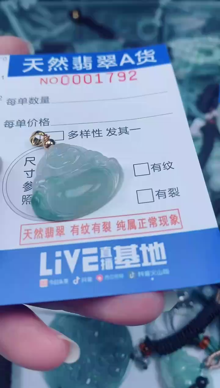 颈饰未镶嵌翡翠00001792