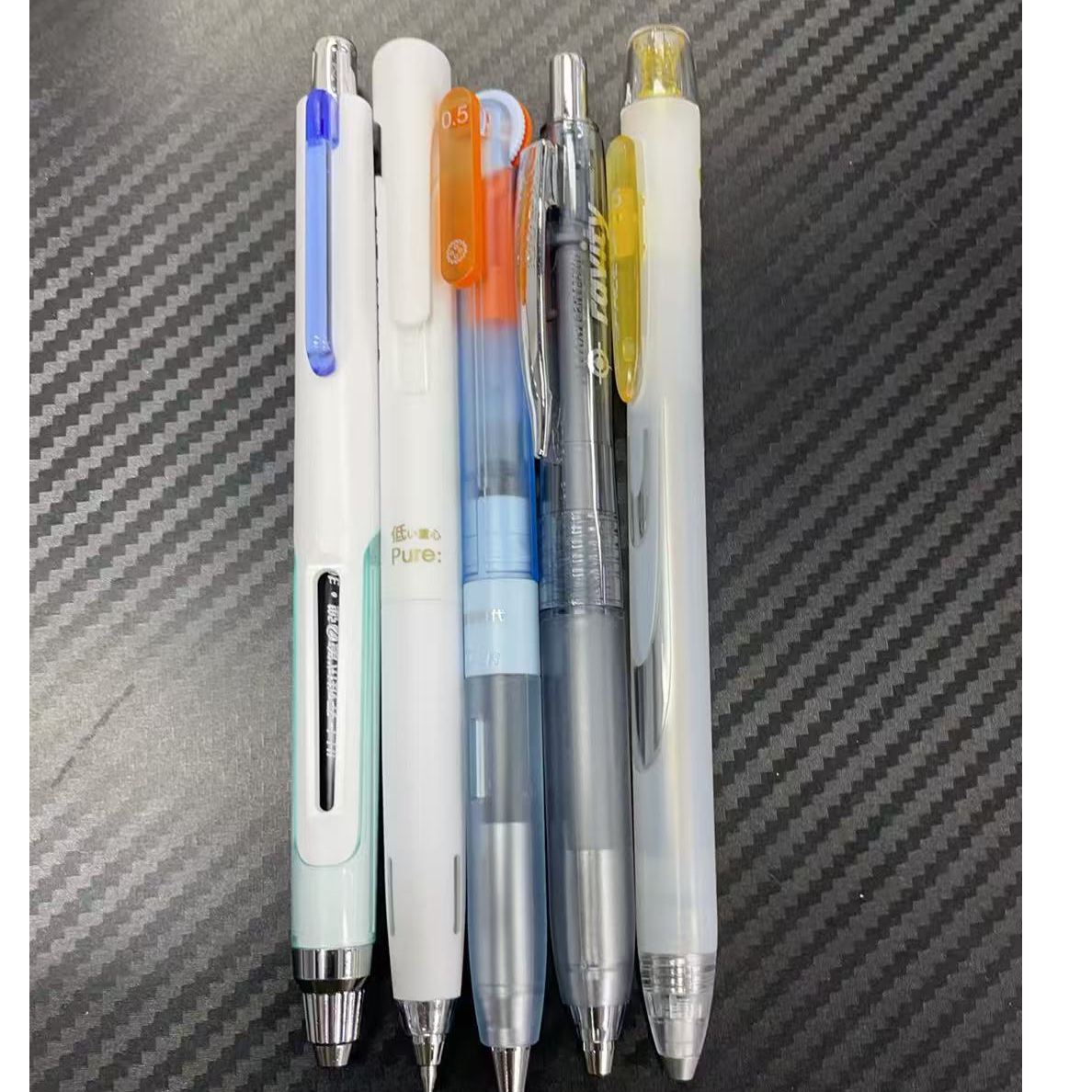 发高货低重心品牌组合，5支黑墨笔