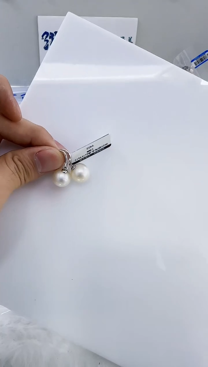 银S925镶嵌海水珍珠DA海水澳白耳钩12-13 y432