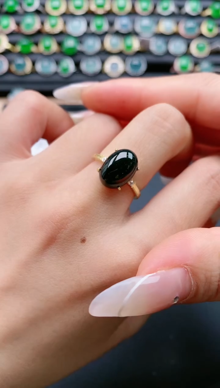 【闪购商品】翡翠戒指银S925镶嵌1111111