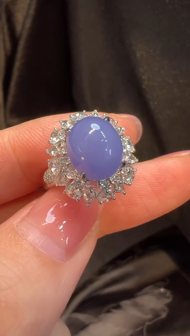 18K金镶嵌戒指翡翠L6