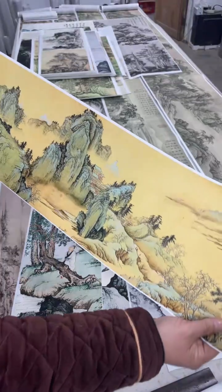 53  陈少梅山水 微喷复刻