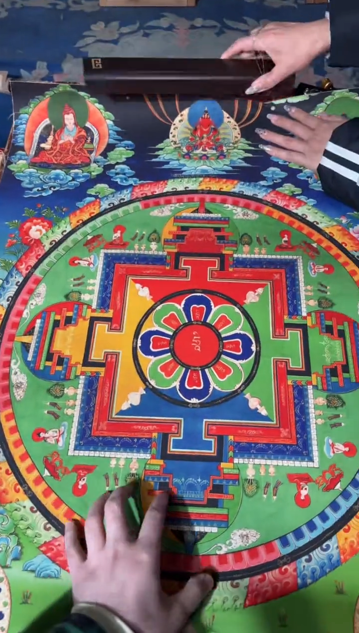 卷轴画龙妹唐卡直播tk16