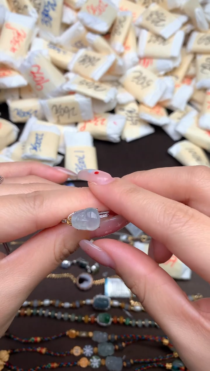 【闪购商品】翡翠戒指银S925镶嵌—