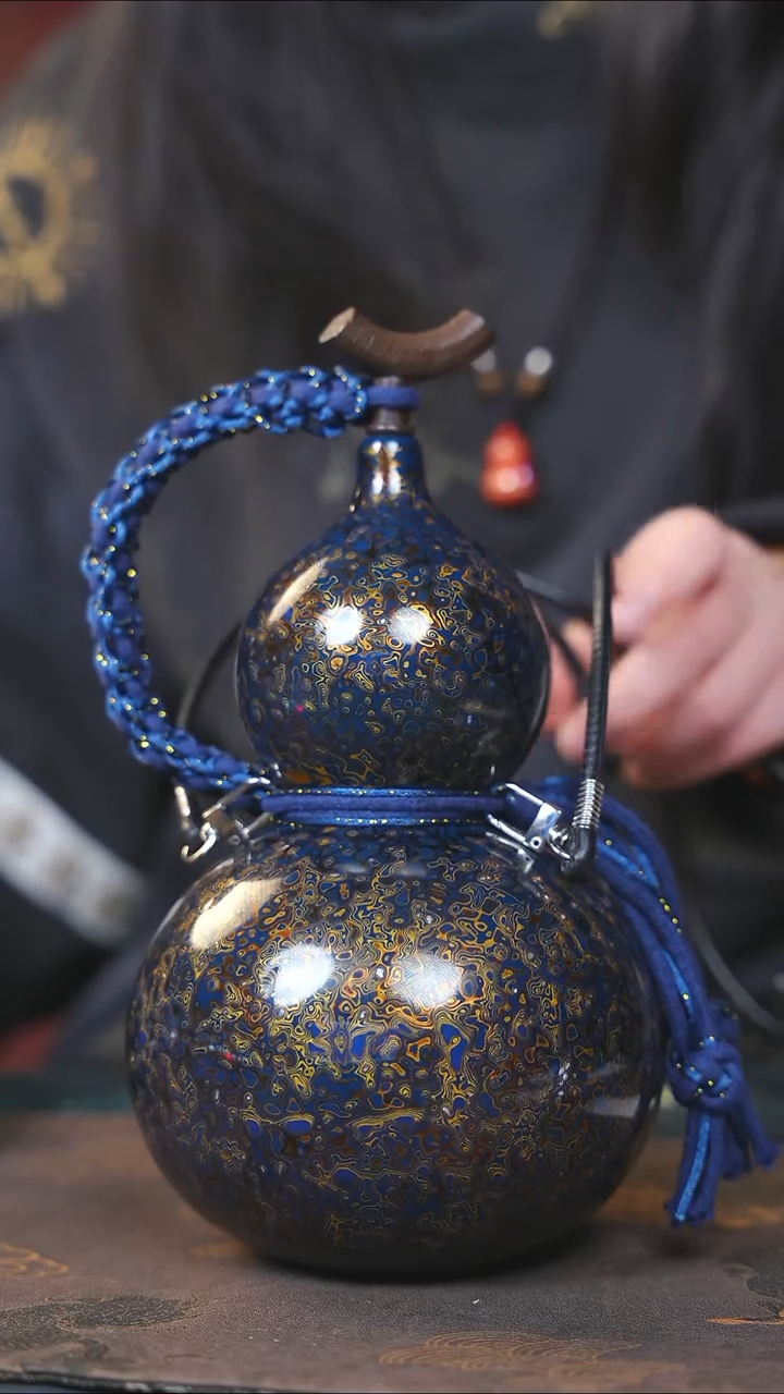 【闪购商品】YF144漆艺酒葫芦不包手串及旋转底座