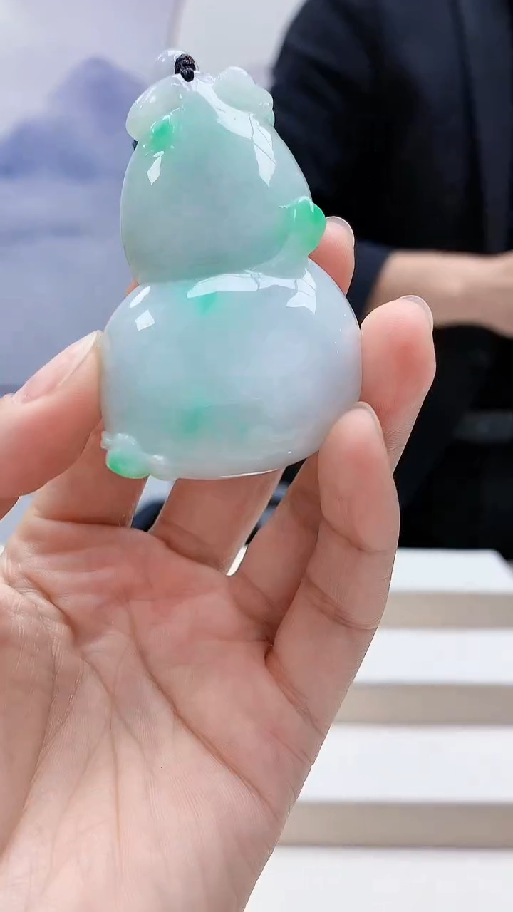 未镶嵌定制翡翠4957lr-毛货挂件9