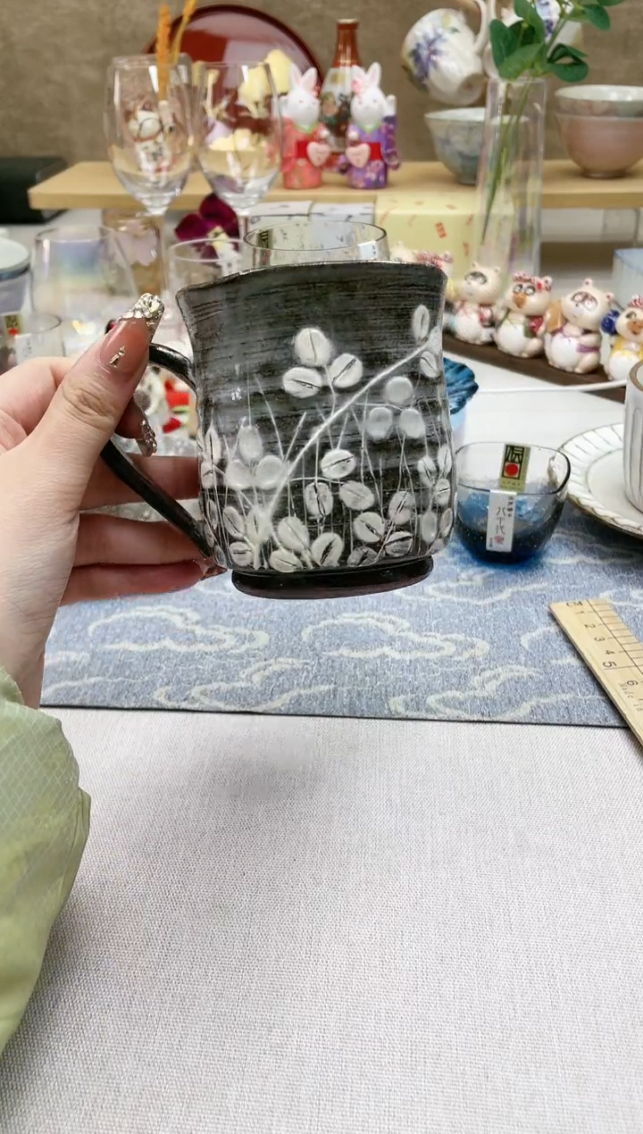 【闪购商品】摆件/盘子/杯子萩草花马克杯