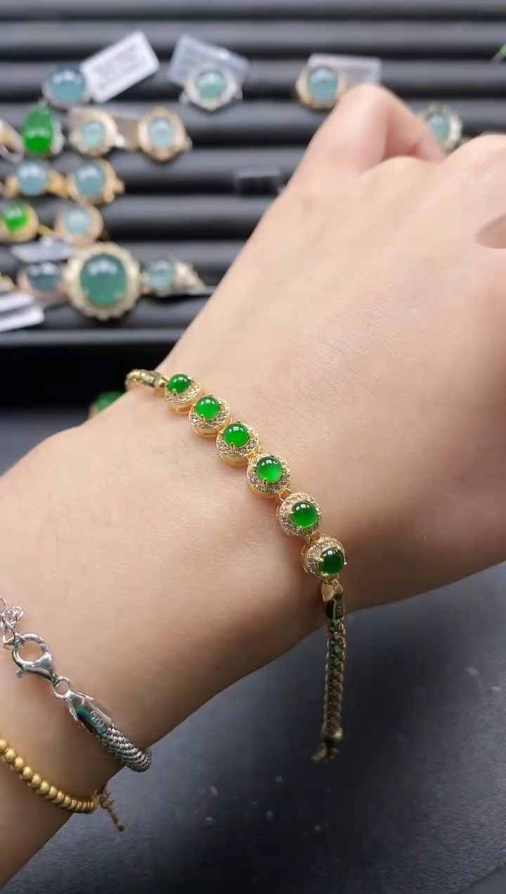 【闪购商品】翡翠戒指银S925镶嵌11111-