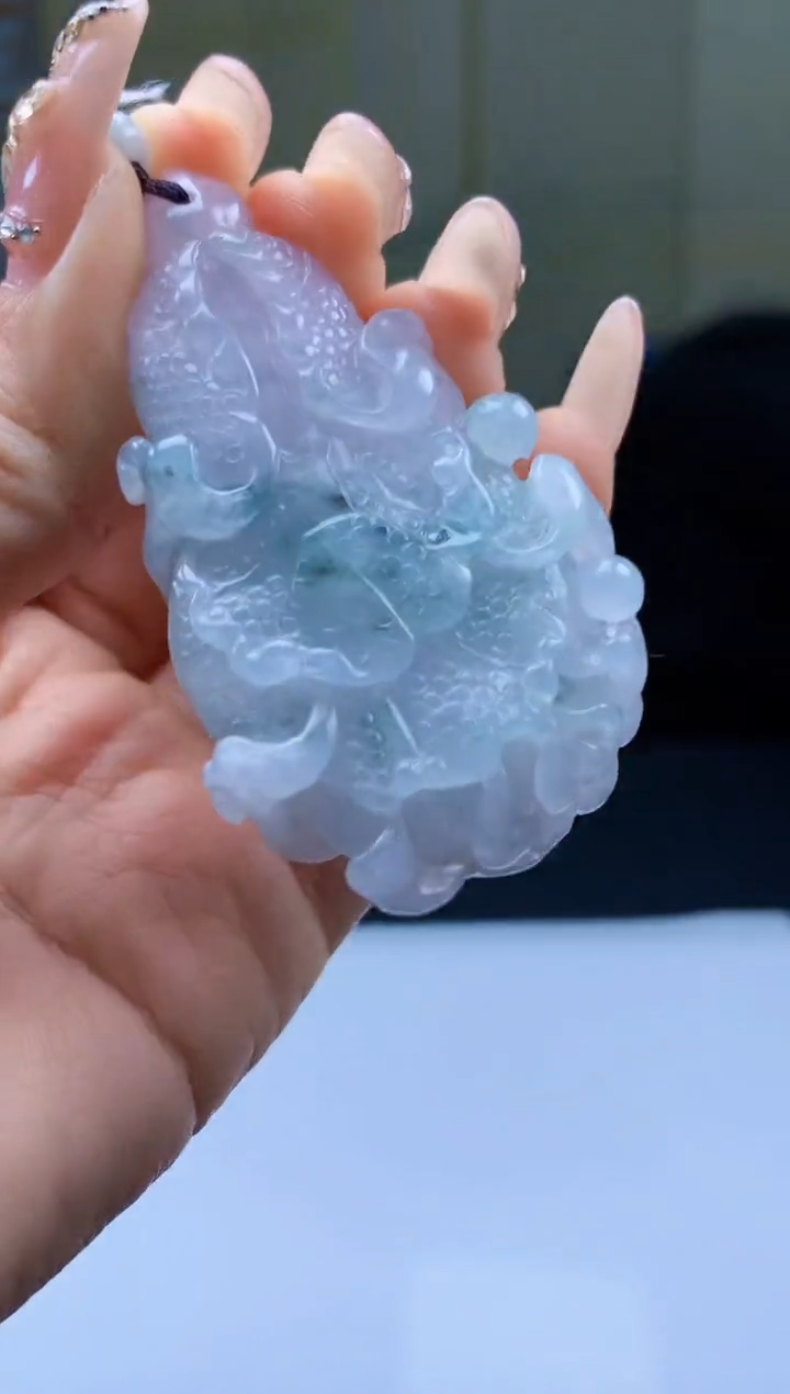 【闪购商品】定制翡翠未镶嵌5060ty-毛货挂件208