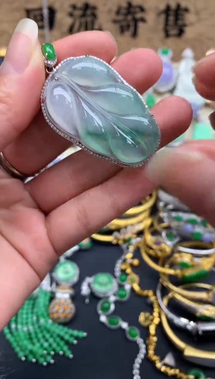 【闪购商品】翡翠颈饰18K金镶嵌158-中国好珍宝