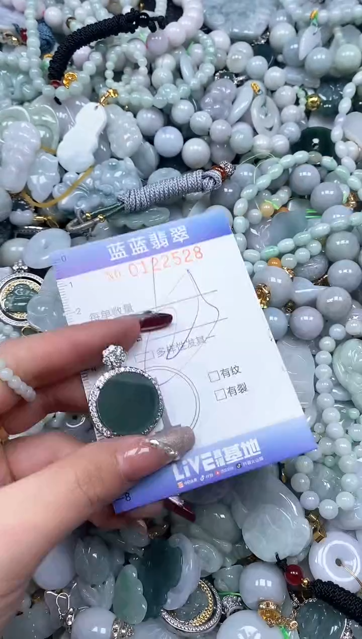 【闪购商品】翡翠颈饰未镶嵌闪购0122528多样性发其一