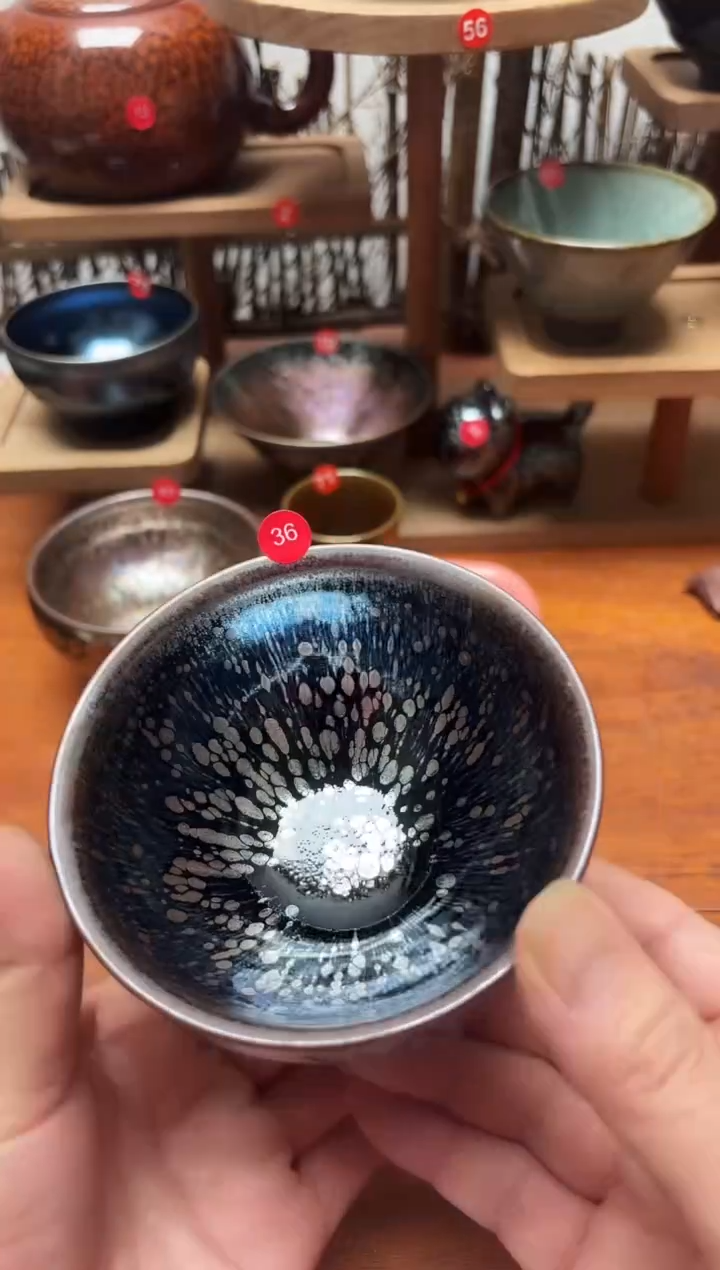 茶盏浮*。36号建盏工匠茶器