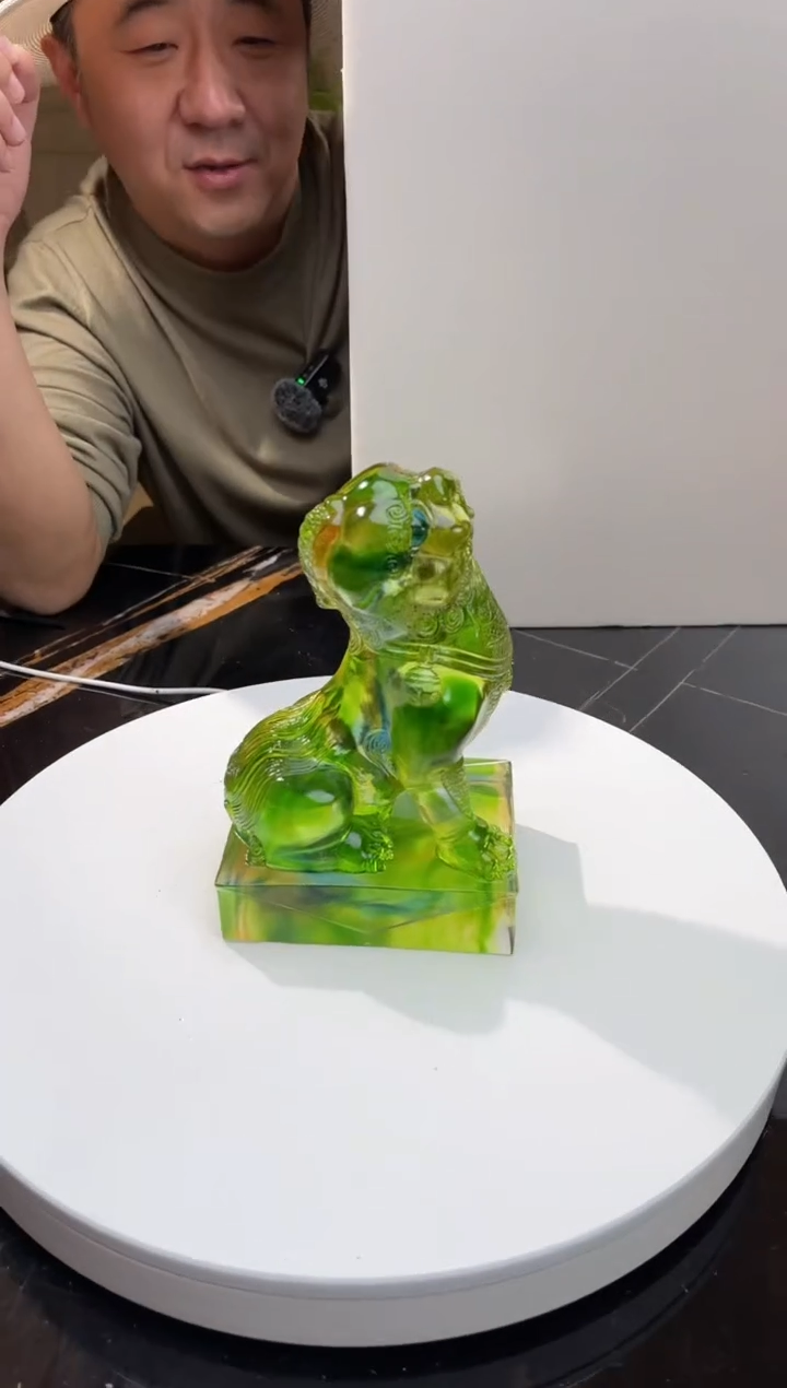 【闪购商品】茶宠绿色绣球貔貅艺术摆件