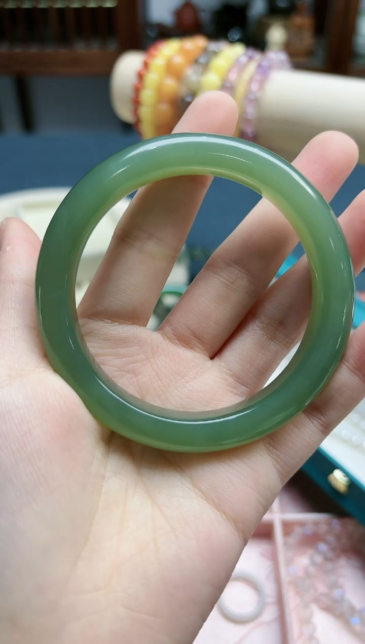 【闪购商品】和田玉手镯未镶嵌和田玉57#手镯*1 HX