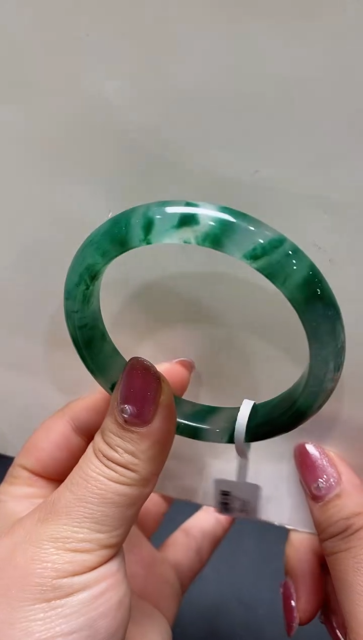 【闪购商品】石英质玉手镯未镶嵌非洲翠（独龙玉）22