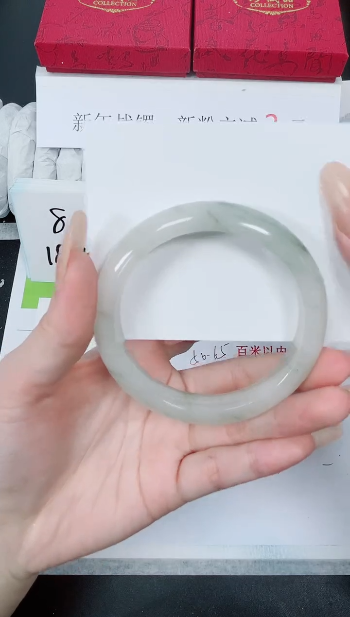 【闪购商品】石英质玉手镯未镶嵌K235-57.8