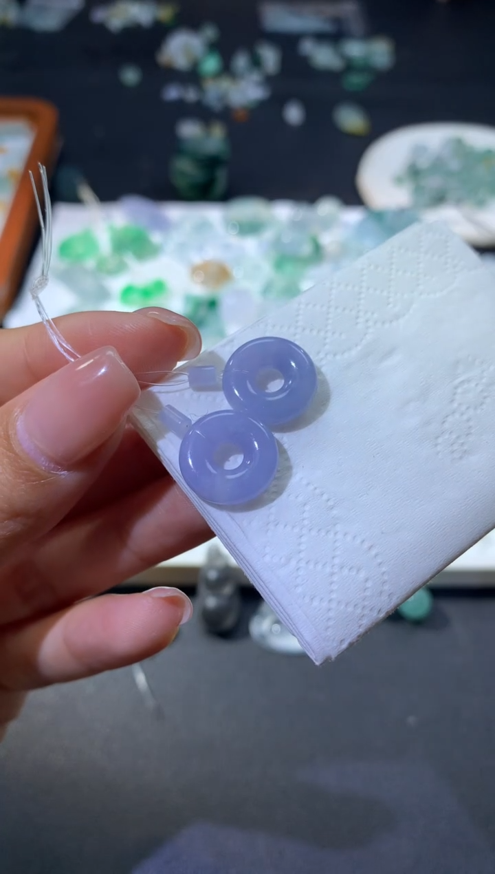 【闪购商品】定制翡翠未镶嵌甜甜圈