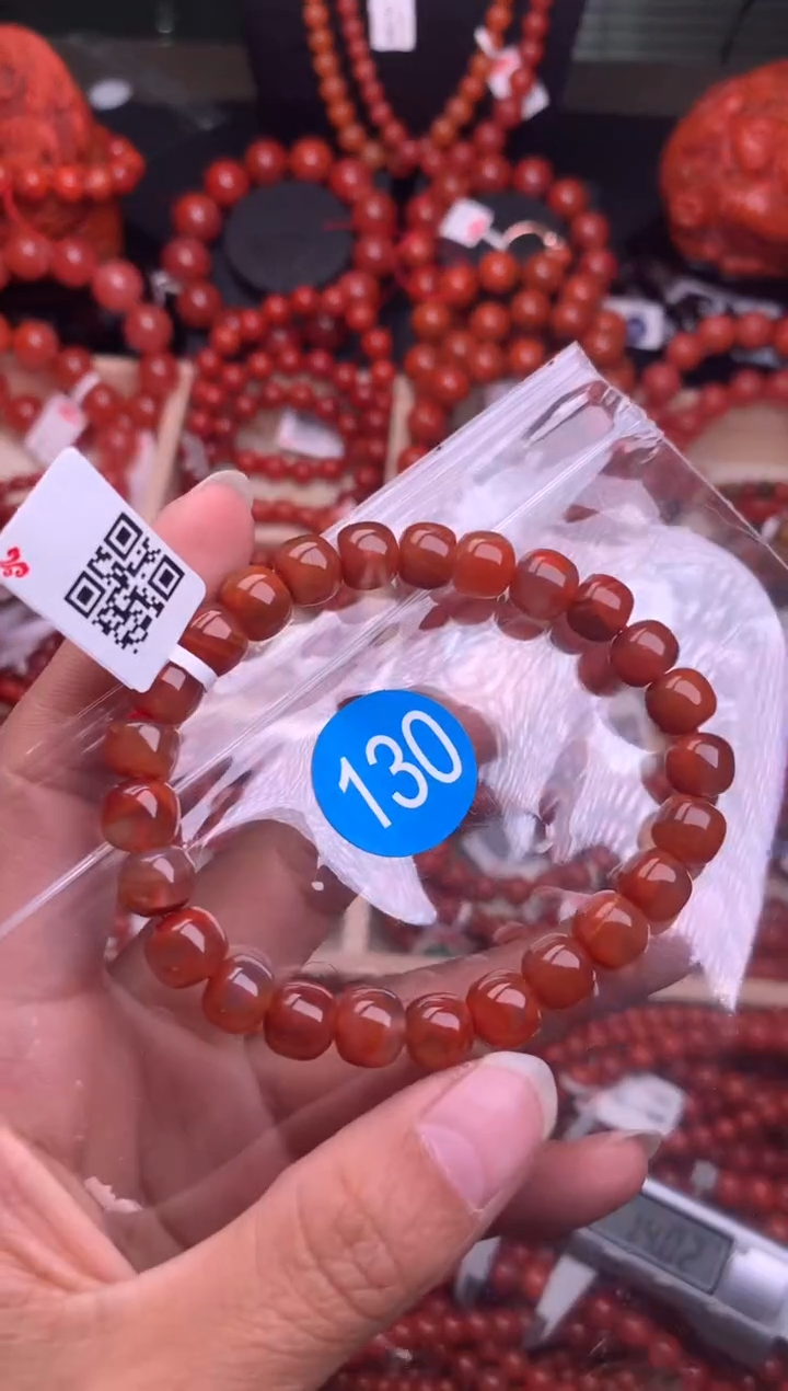 【闪购商品】南红玛瑙珠宝奇石合金130-8