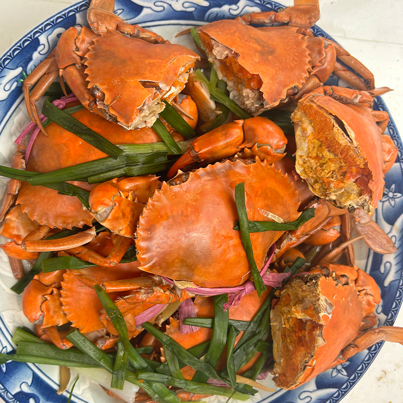 1【买3只在送3只】青蟹 大螃蟹 顺丰冷链到家 母蟹2-3两/只 红膏青蟹