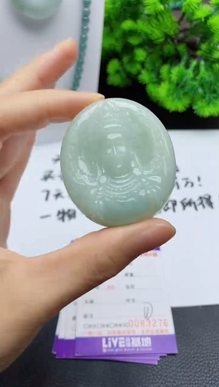 翡翠未镶嵌颈饰 