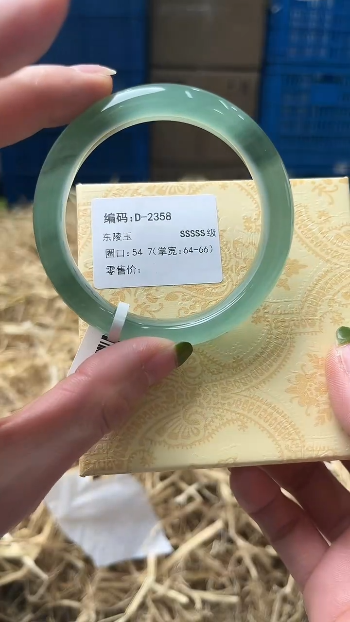 未镶嵌手镯石英质玉D2358