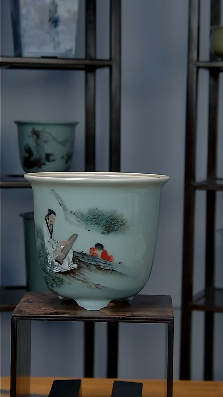 景德镇陶瓷手工花盆