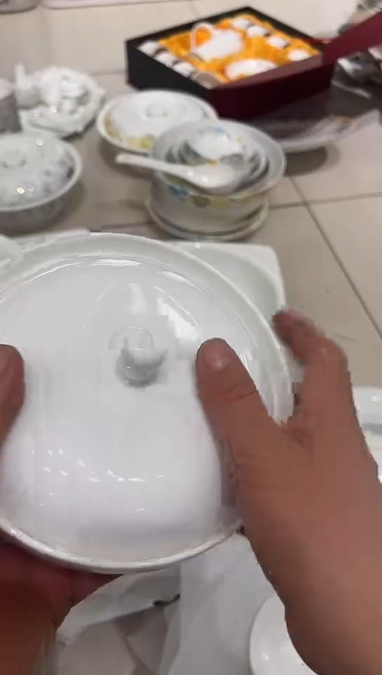 骨瓷白瓷炖盅隆达骨瓷